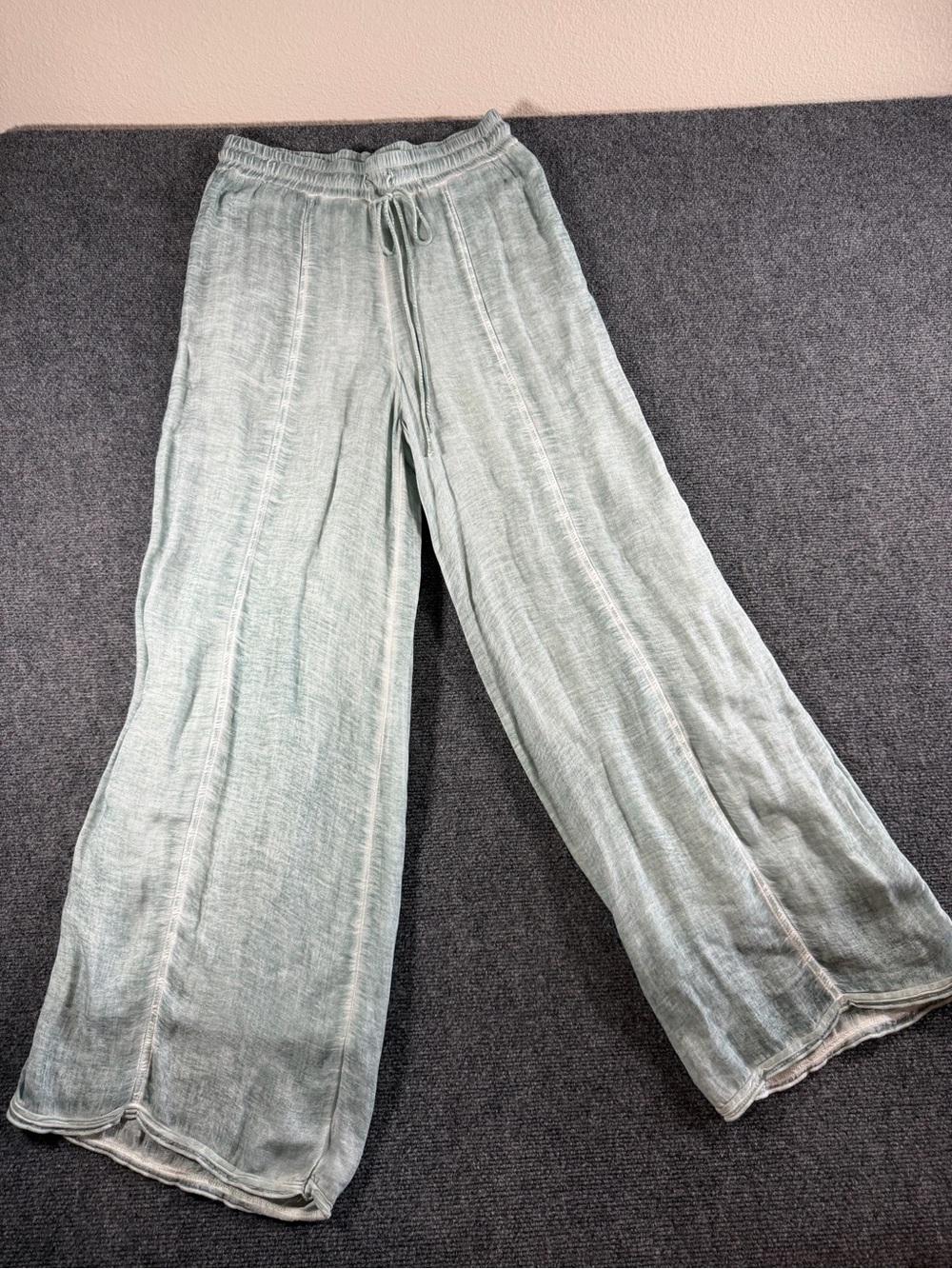 Saturday Sunday by Anthropology Pants Small Wide Leg Elastic Drawstring Waist